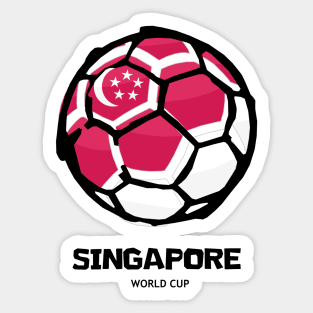 Singapore Football Country Flag Sticker